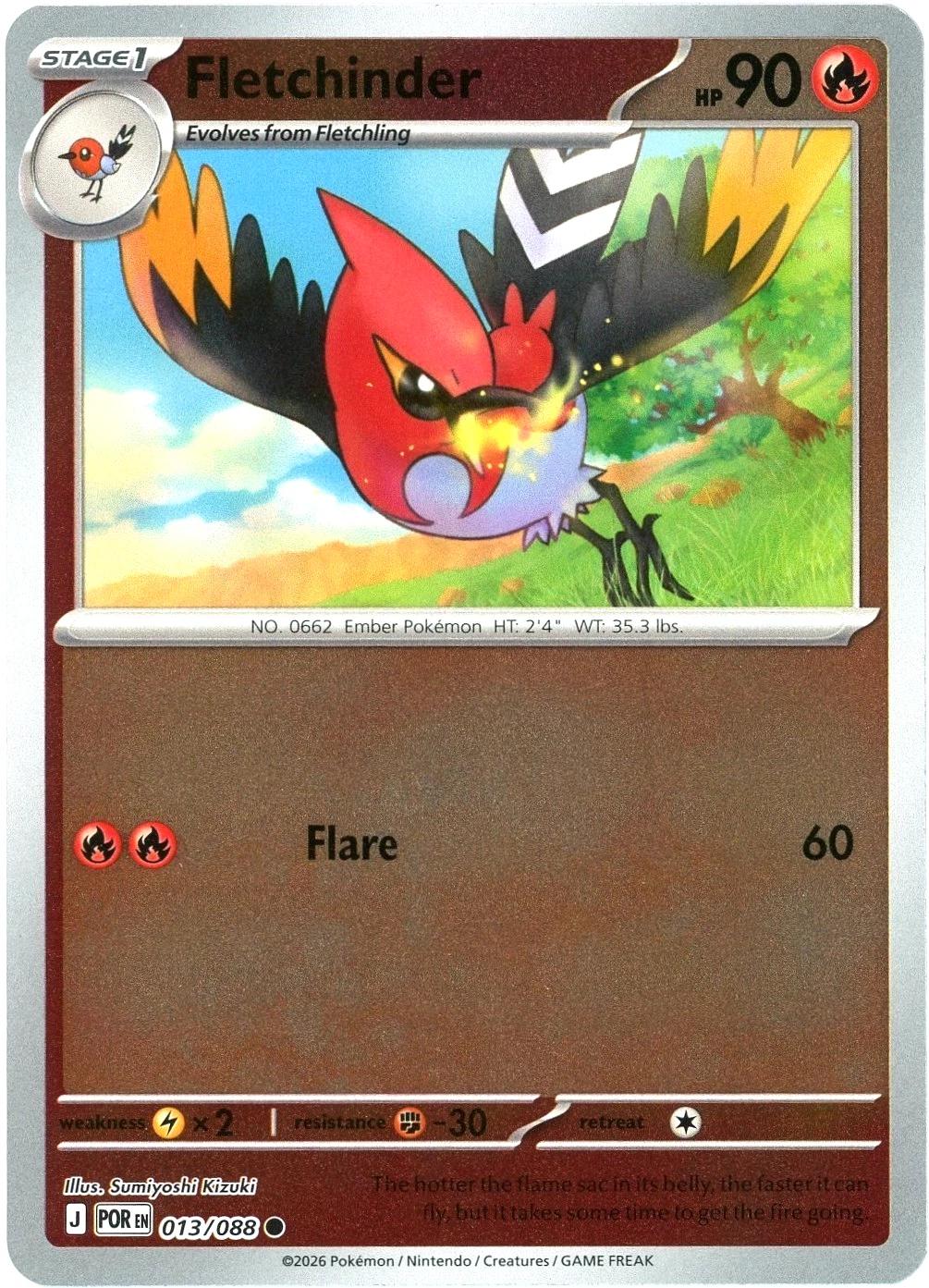 Fletchinder Reverse Holo (013/088) - Perfect Order
