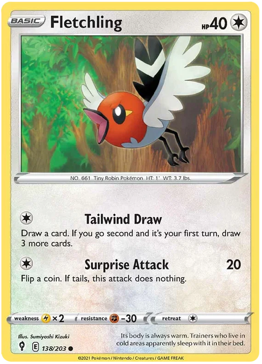 Fletchling (138/203) - Evolving Skies