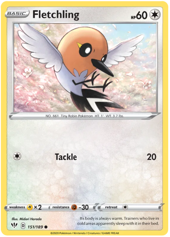Fletchling (151/189) - Darkness Ablaze