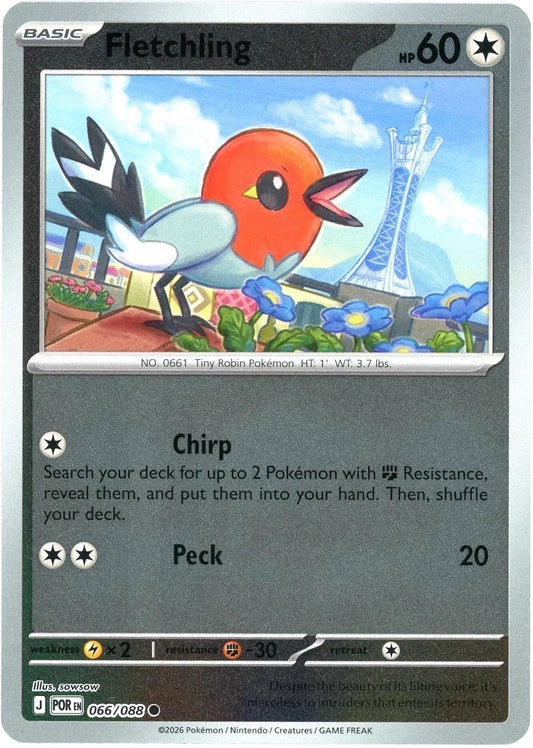 Fletchling Reverse Holo (066/088) - Perfect Order