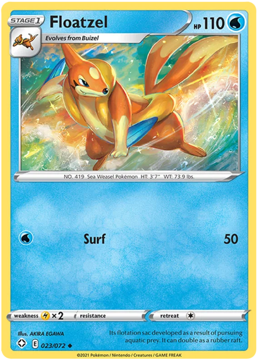 Floatzel (023/072) - Shining Fates