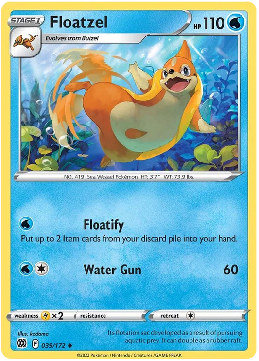 Floatzel (039/172) - Brilliant Stars