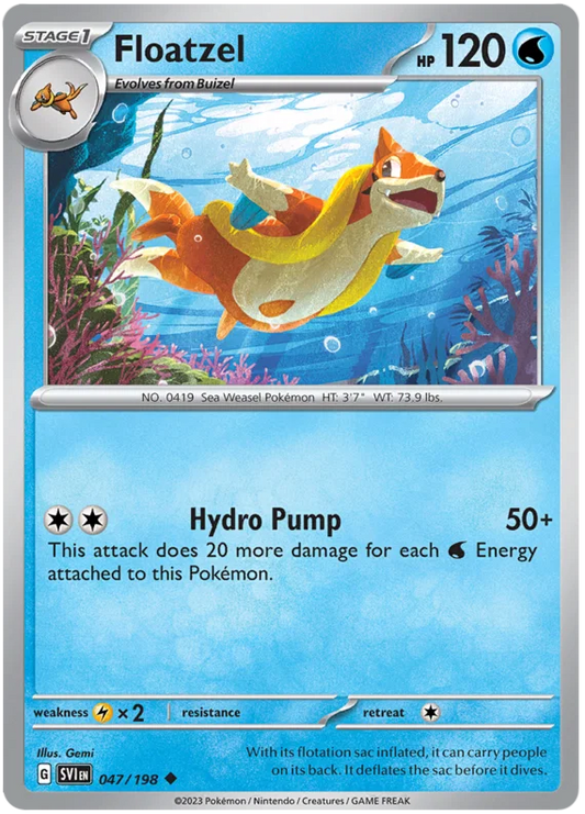 Floatzel (047/198) - Scarlet & Violet