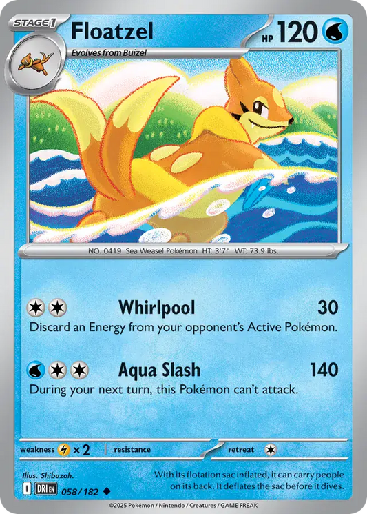 Floatzel (058/182) - Destined Rivals