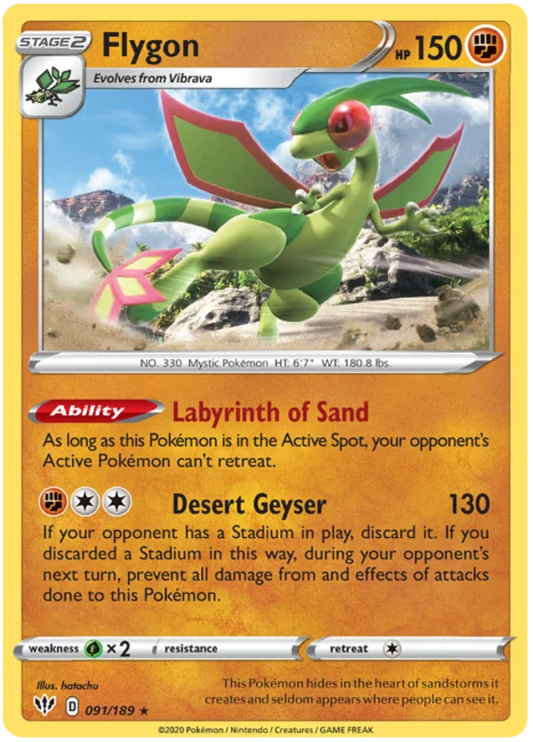 Flygon (091/189) - Darkness Ablaze