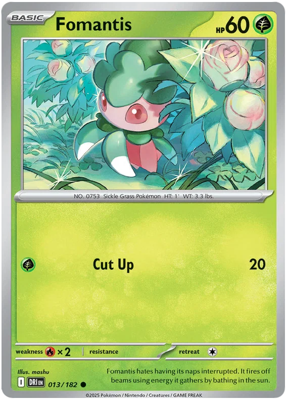 Fomantis [Reverse Holo] (013/182) - Destined Rivals