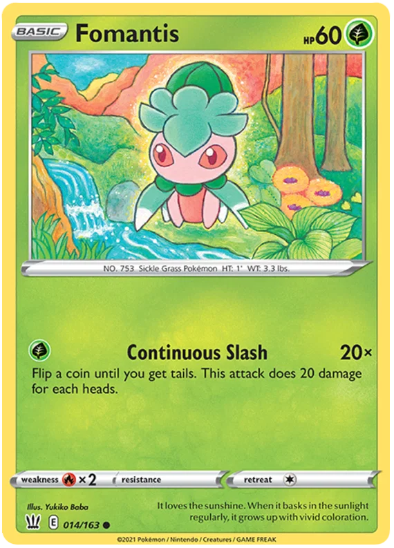 Fomantis [Reverse Holo] (014/163) - Battle Styles