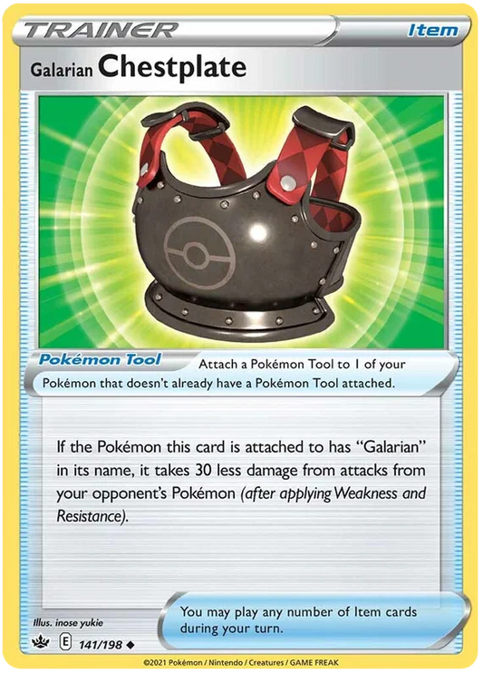 Galarian Chestplate (141/198) - Chilling Reign