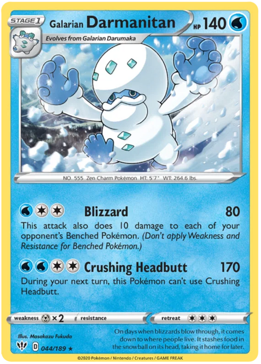 Galarian Darmanitan (044/189) - Darkness Ablaze