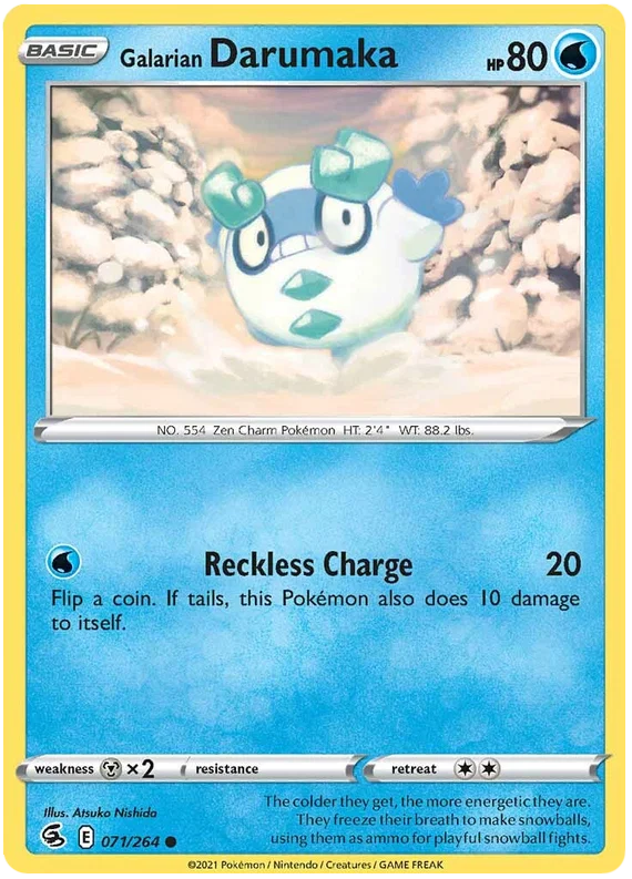Galarian Darumaka (071/264) - Fusion Strike