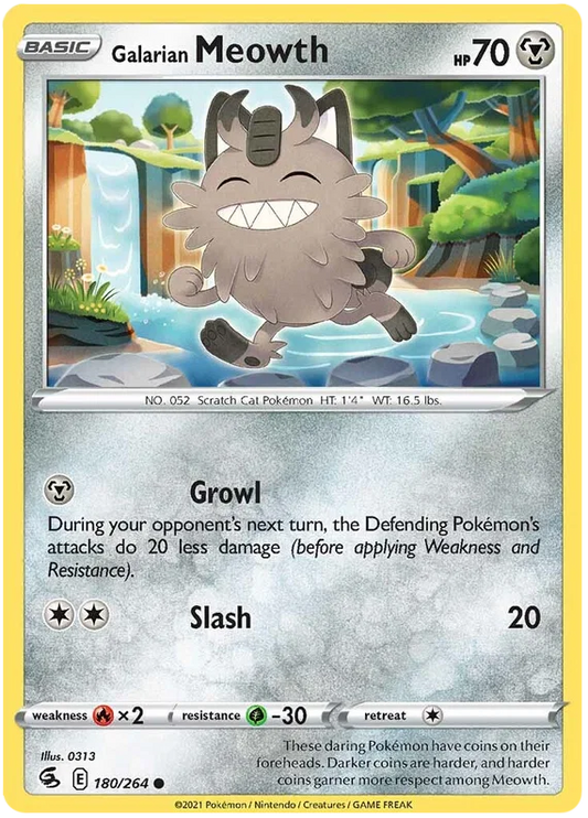 Galarian Meowth (180/264) - Fusion Strike