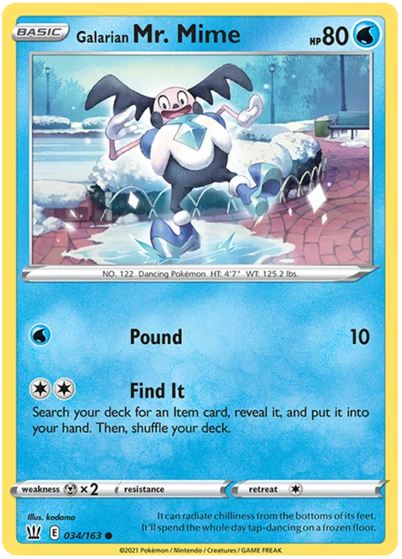 Galarian Mr. Mime (034/163) - Battle Styles