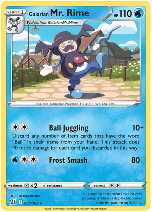 Galarian Mr. Rime [Reverse Holo] (035/163) - Battle Styles