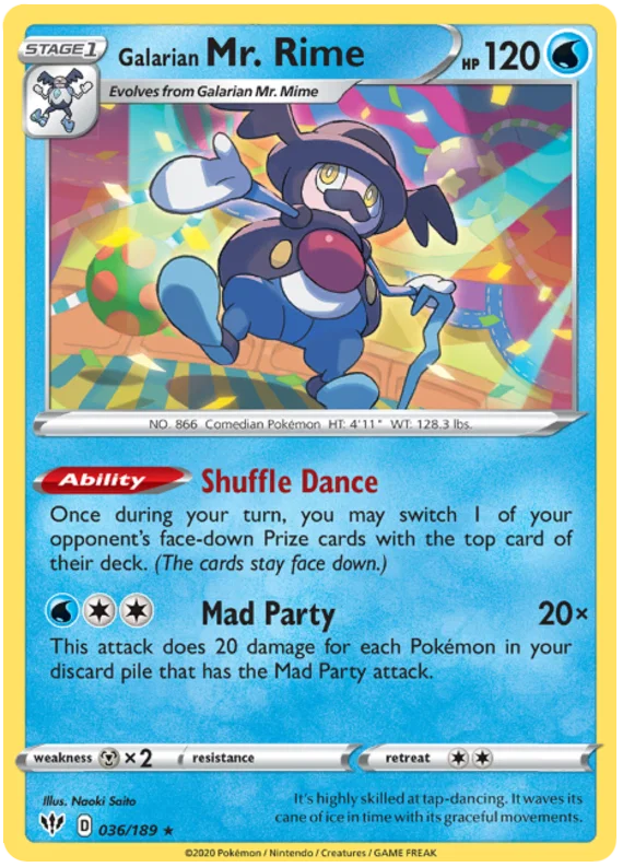 Galarian Mr. Rime (036/189) - Darkness Ablaze