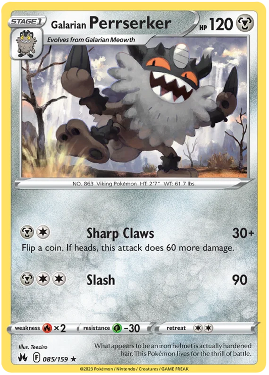 Galarian Perrserker (085/159) - Crown Zenith