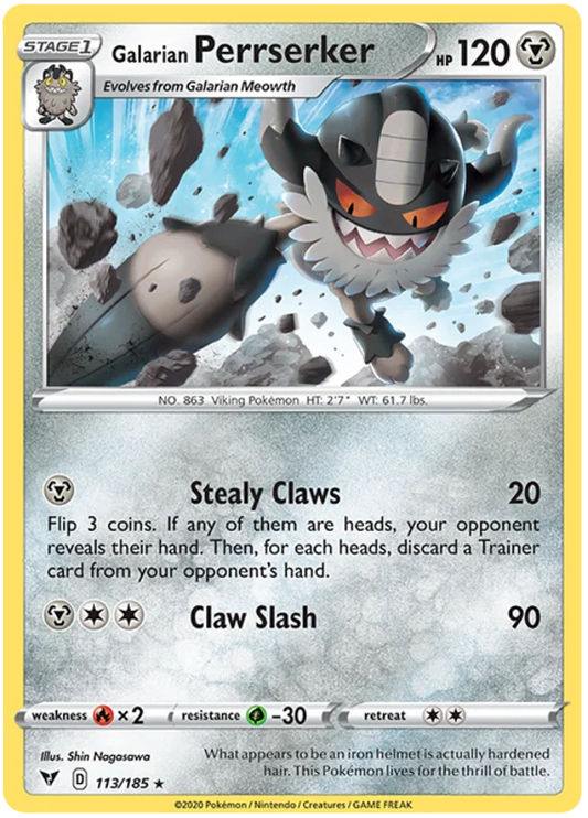 Galarian Perrserker (113/185) - Vivid Voltage