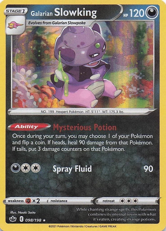 Galarian Slowking Holo (098/198) - Chilling Reign