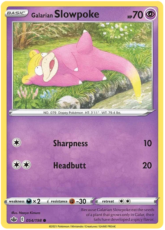 Galarian Slowpoke (054/198) - Chilling Reign