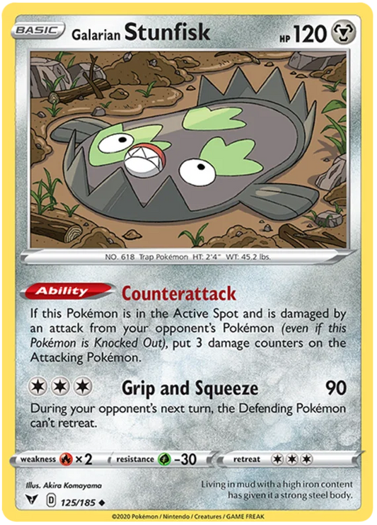 Galarian Stunfisk (125/185) - Vivid Voltage