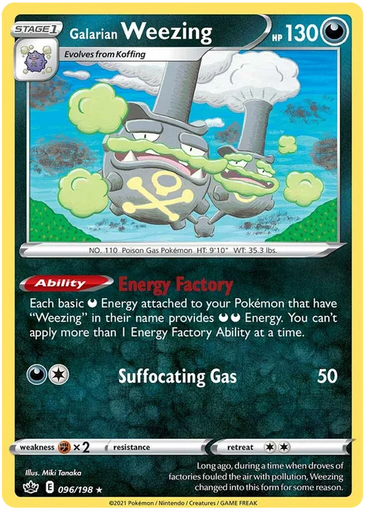 Galarian Weezing (096/198) - Chilling Reign
