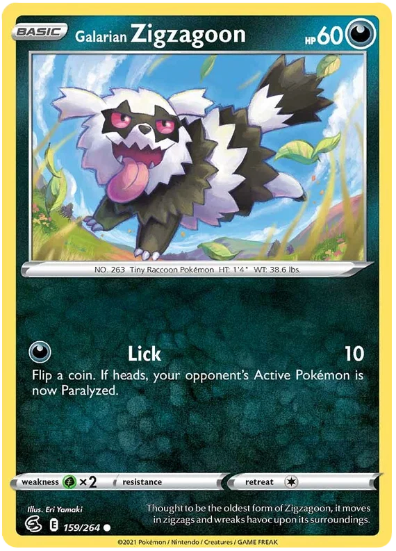 Galarian Zigzagoon (159/264) - Fusion Strike