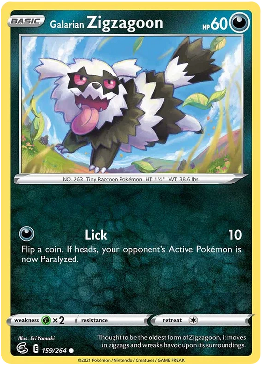 Galarian Zigzagoon (159/264) - Fusion Strike