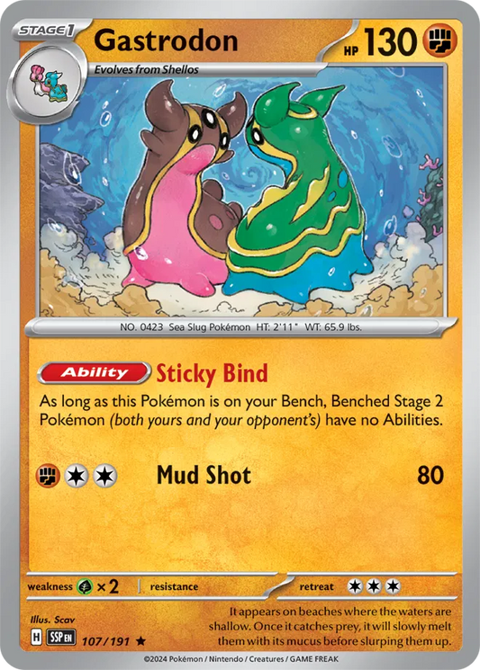Gastrodon Holo (107/191) - Surging Sparks