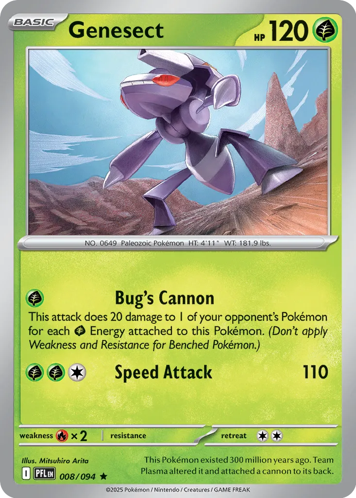 Genesect [Reverse Holo] (008/094) - Phantasmal Flames