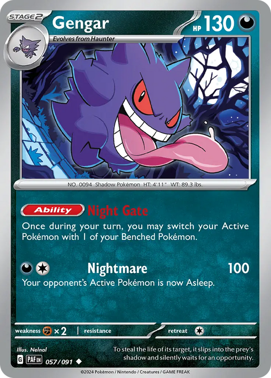 Gengar (057/091) - Paldean Fates