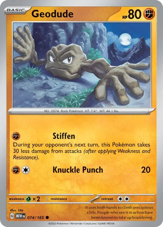 Geodude [Reverse Holo] (074/165) - 151
