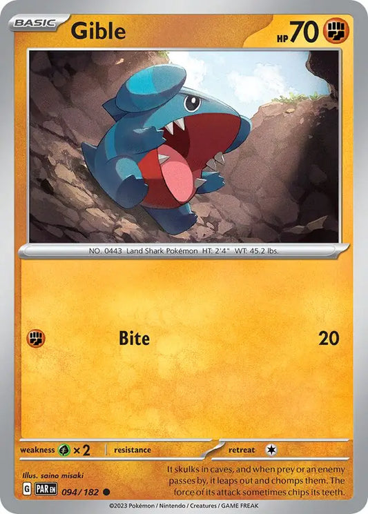Gible (094/182) - Paradox Rift