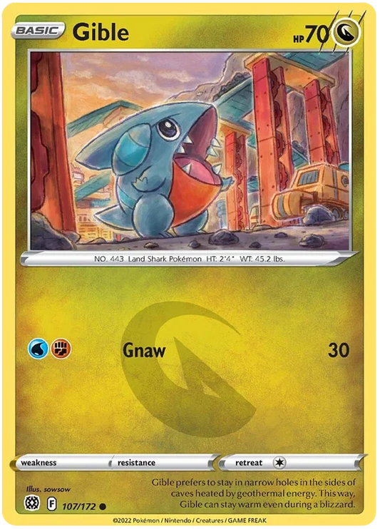 Gible (107/172) - Brilliant Stars