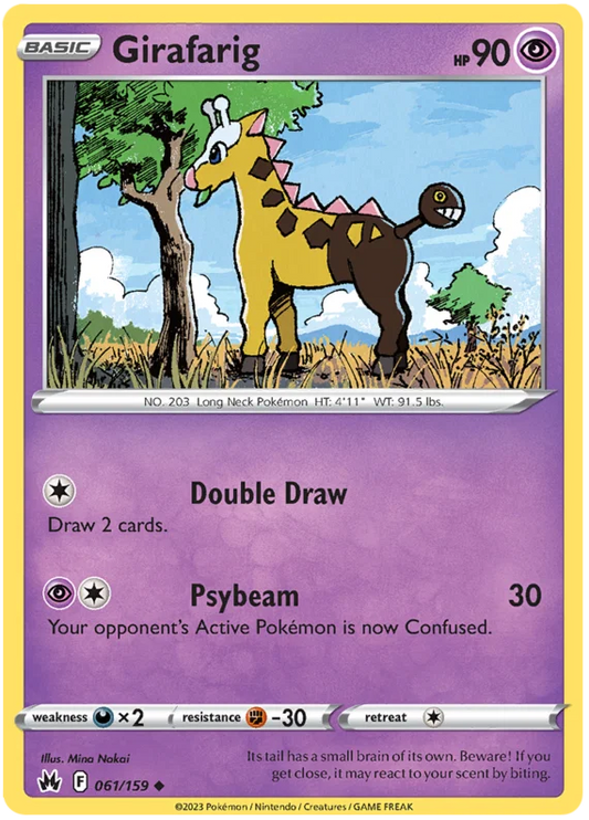 Girafarig (061/159) - Crown Zenith