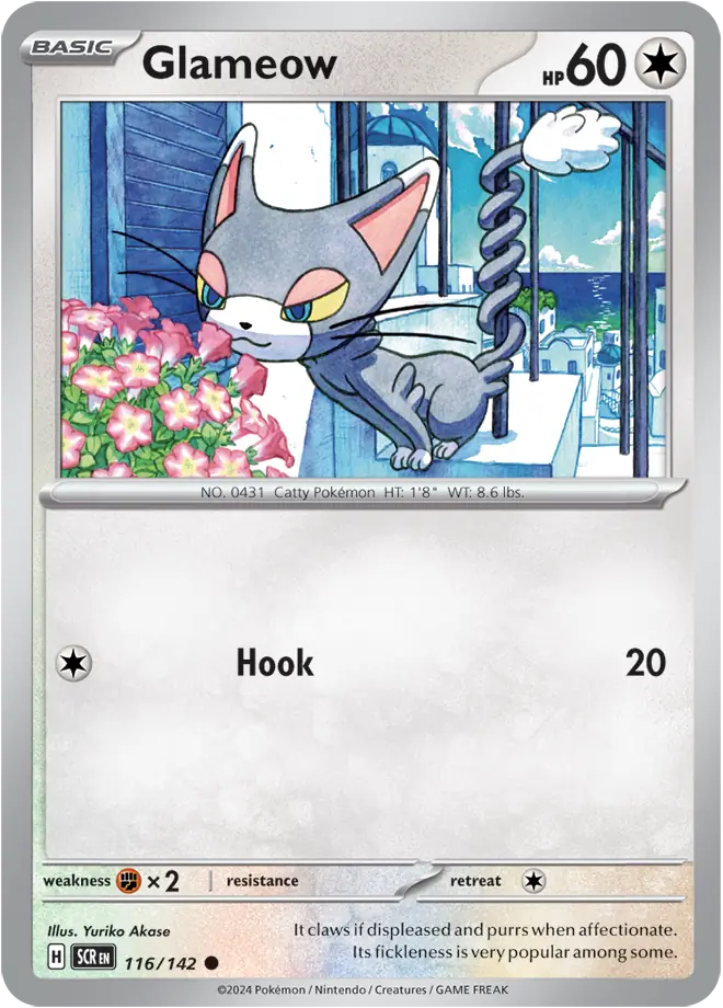 Glameow [Reverse Holo] (116/142) - Stellar Crown