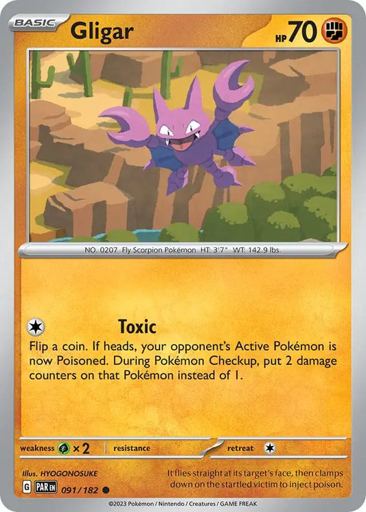 Gligar (091/182) - Paradox Rift