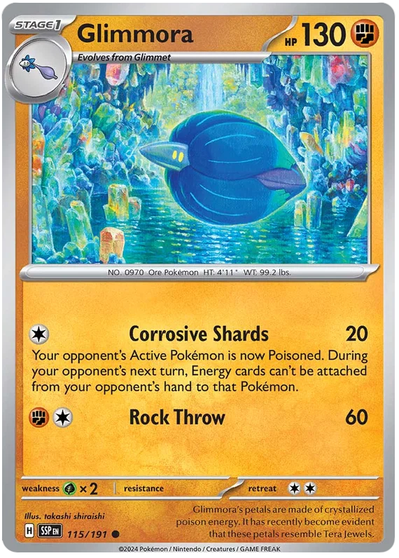 Glimmora [Reverse Holo] (115/191) - Surging Sparks