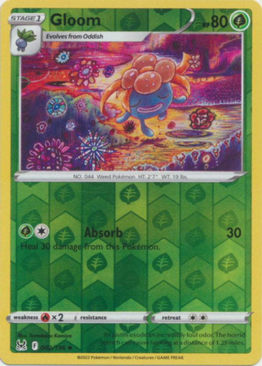Gloom Reverse Holo (002/196) - Lost Origin