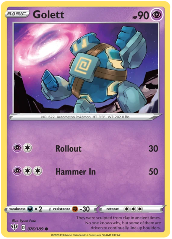 Golett (076/189) - Darkness Ablaze