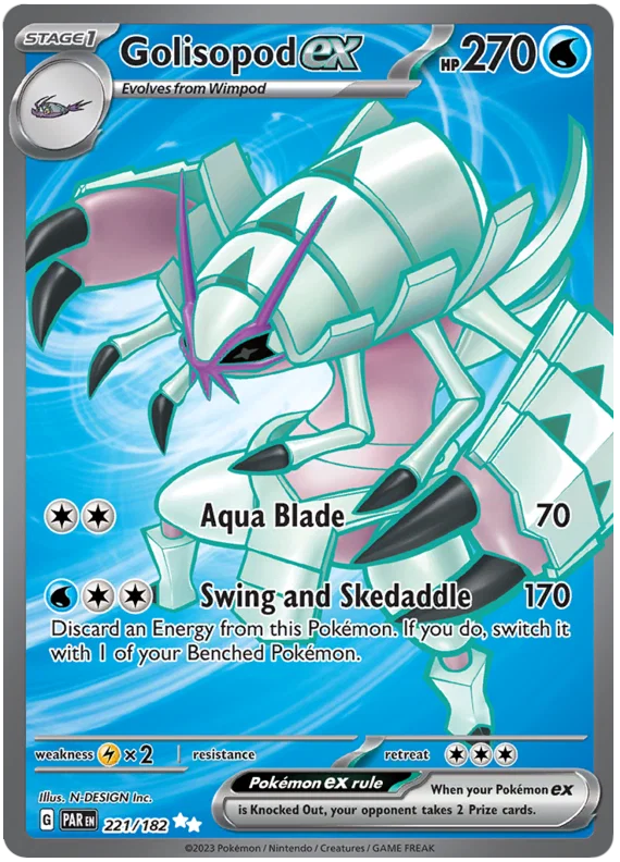 Golisopod ex (221/182) Ultra Rare - Paradox Rift