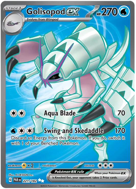 Golisopod ex (221/182) Ultra Rare - Paradox Rift