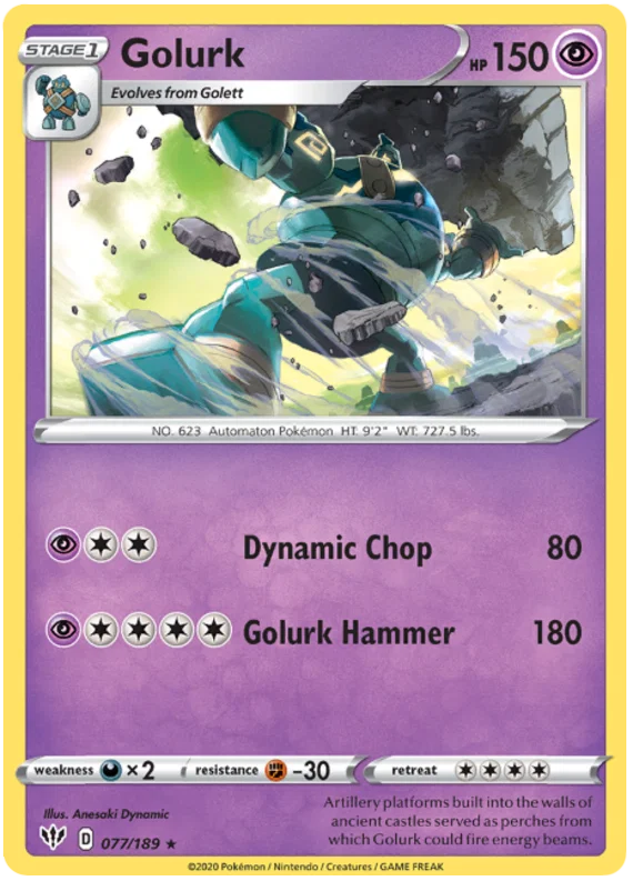 Golurk (077/189) - Darkness Ablaze
