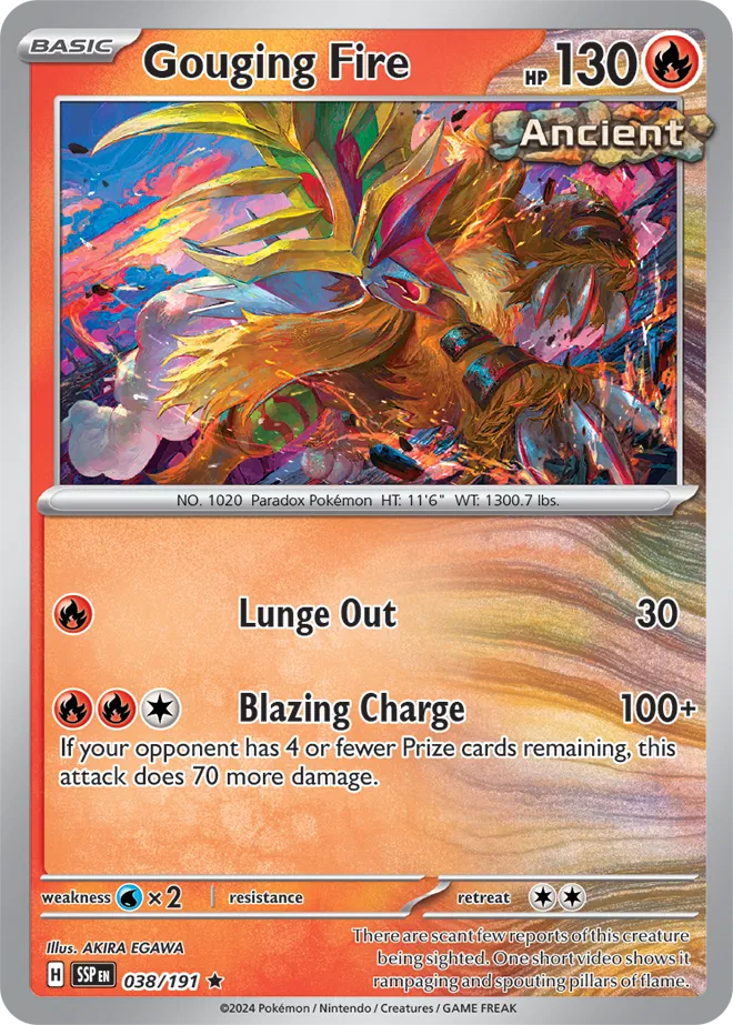 Gouging Fire [Reverse Holo] (038/191) - Surging Sparks