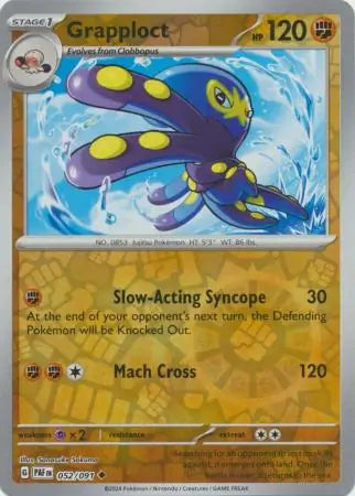 Grapploct Reverse Holo (052/091) - Paldean Fates