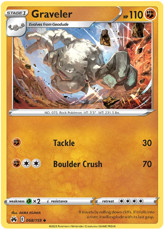 Graveler (068/159) - Crown Zenith