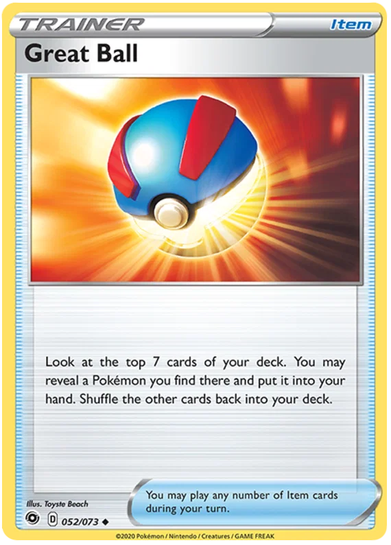 Great Ball [Reverse Holo] (052/073) - Champion's Path