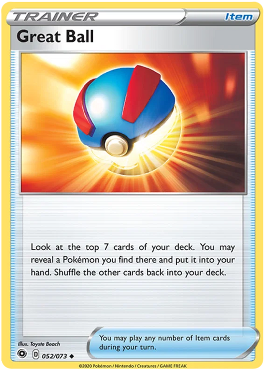 Great Ball [Reverse Holo] (052/073) - Champion's Path