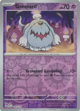 Greavard Reverse Holo (104/198) - Scarlet & Violet