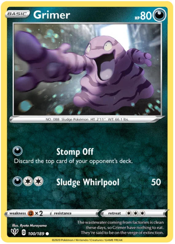 Grimer (100/189) - Darkness Ablaze