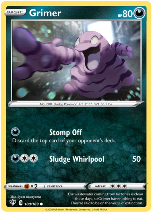 Grimer (100/189) - Darkness Ablaze