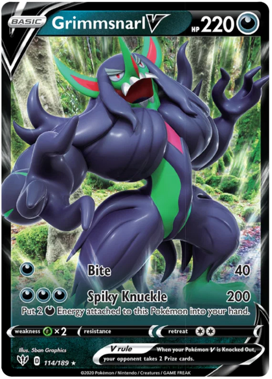 Grimmsnarl V (114/189) - Darkness Ablaze